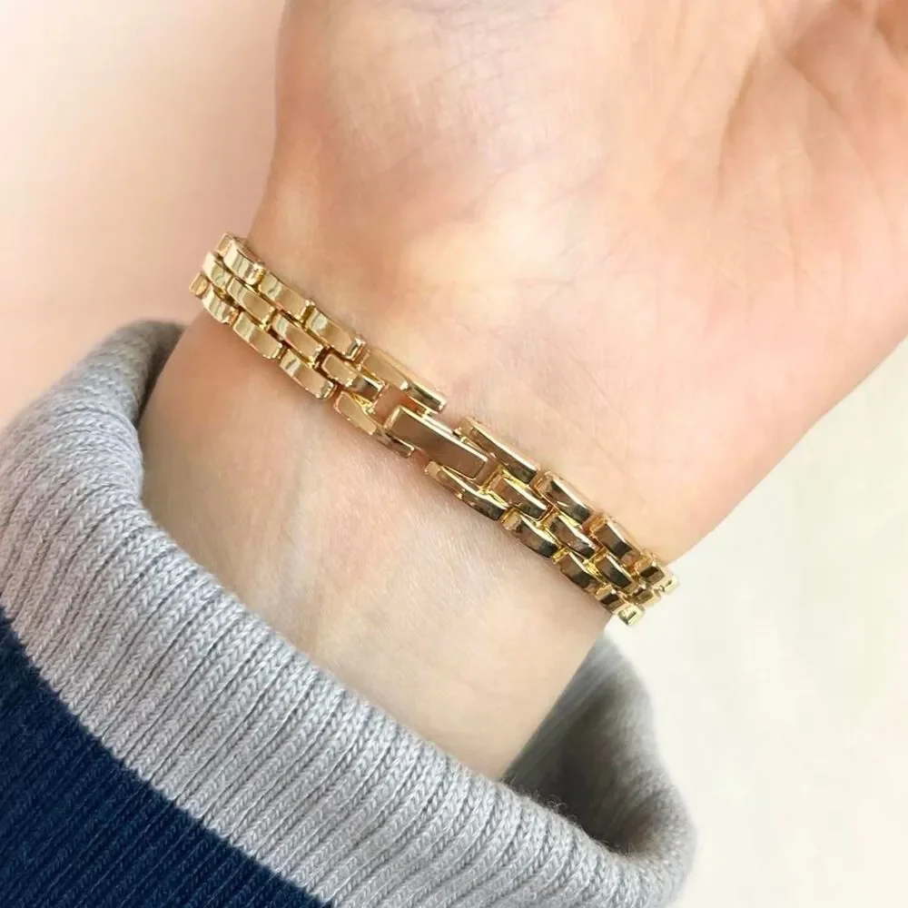 Vintage Inspired Luxury Gold Tone Watch